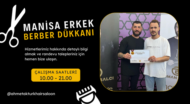 Haircut and Shaves Template Facebook Cover 640 × 350 piksel 6 - Manisa Berber